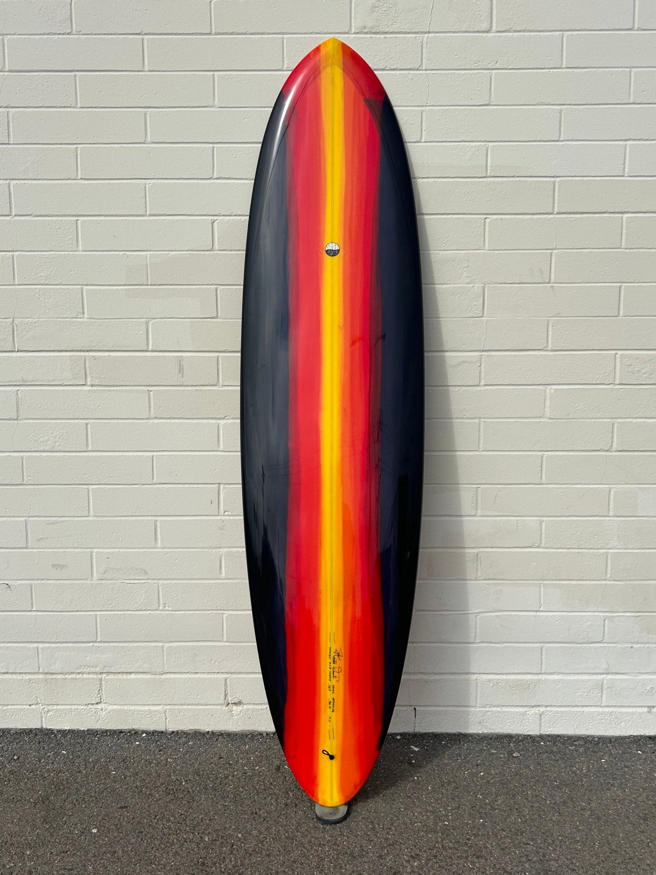 Woodin Surfboards | 7'2” Gypsy Eye in Sunset Abstract Surfboard