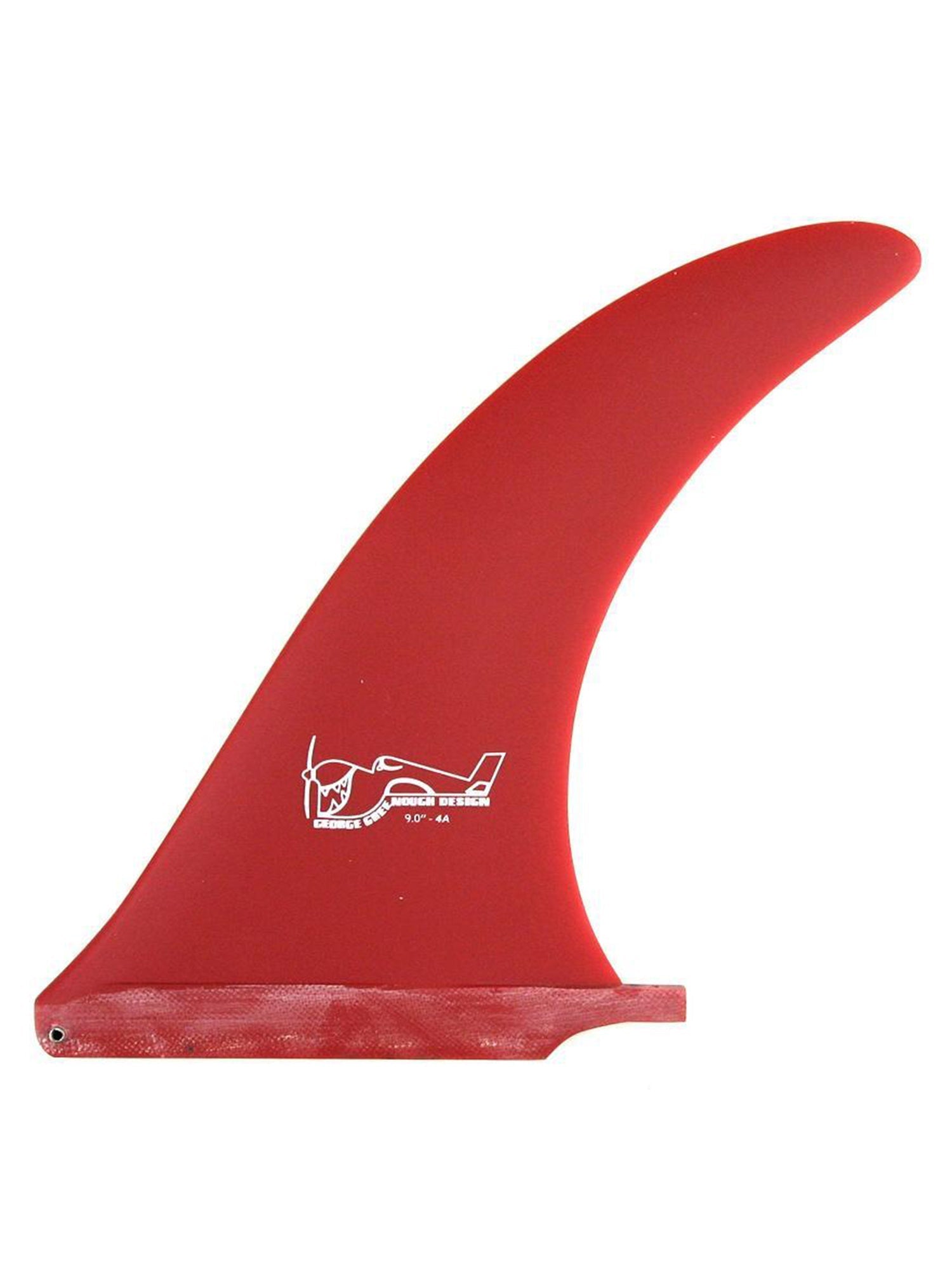 True Ames | 8” Greenough 4A Surfboard Single Fin Red - SurfBored