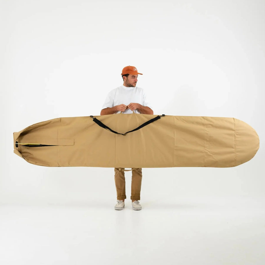 Harbor Tan Canvas Surfboard Bag