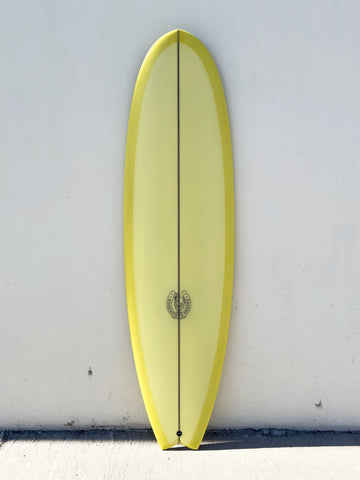 6'6" Fishy Noserider Yellow Tint Surfboard