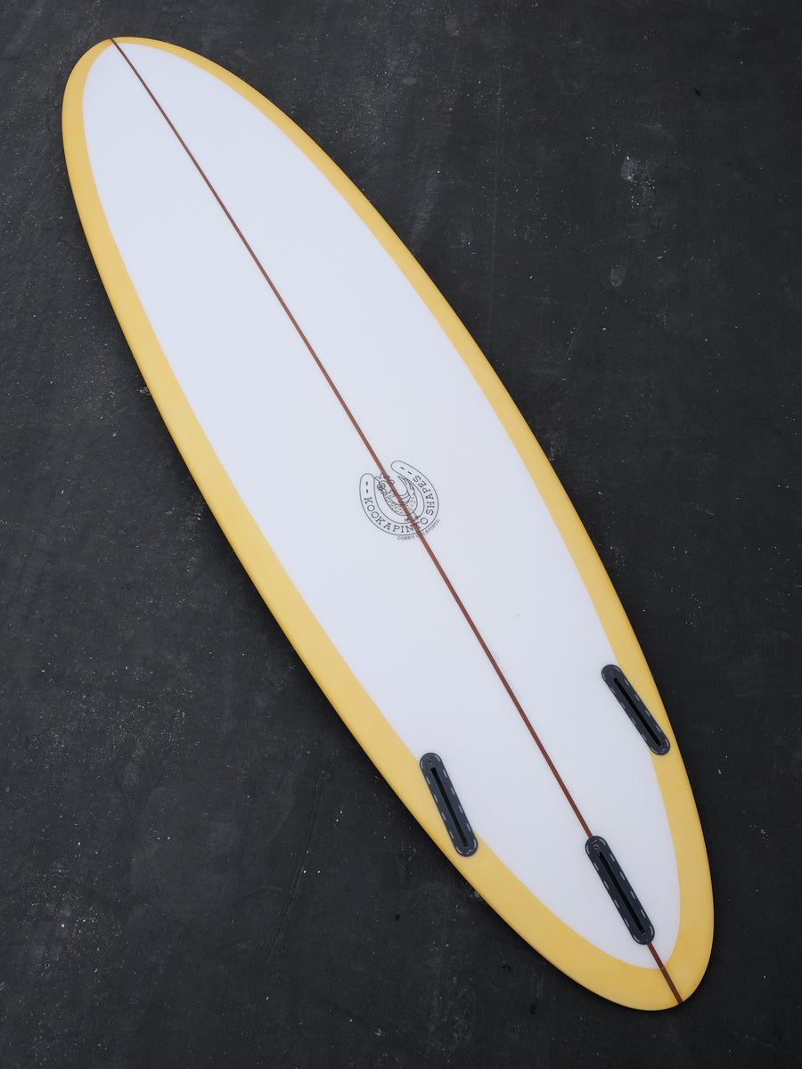 7'8" Thin Twin - Yellow Deck Tint Surfboard - Surf Bored