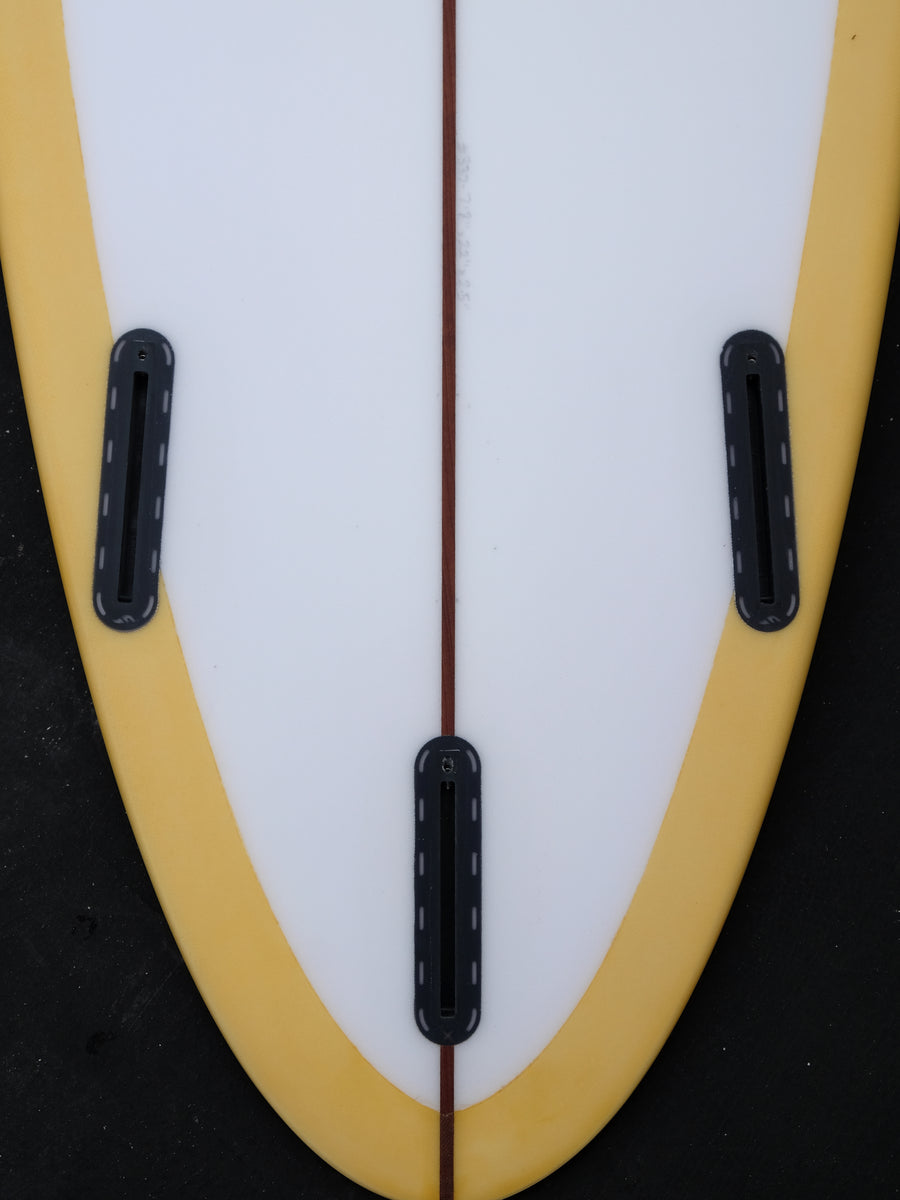 7'8" Thin Twin - Yellow Deck Tint Surfboard - Surf Bored