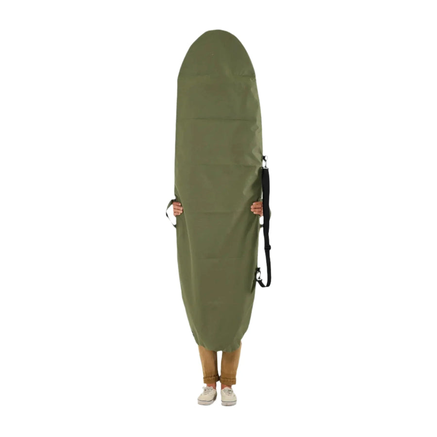 Olive Drab Canvas Surfboard Bag - Surf Bored