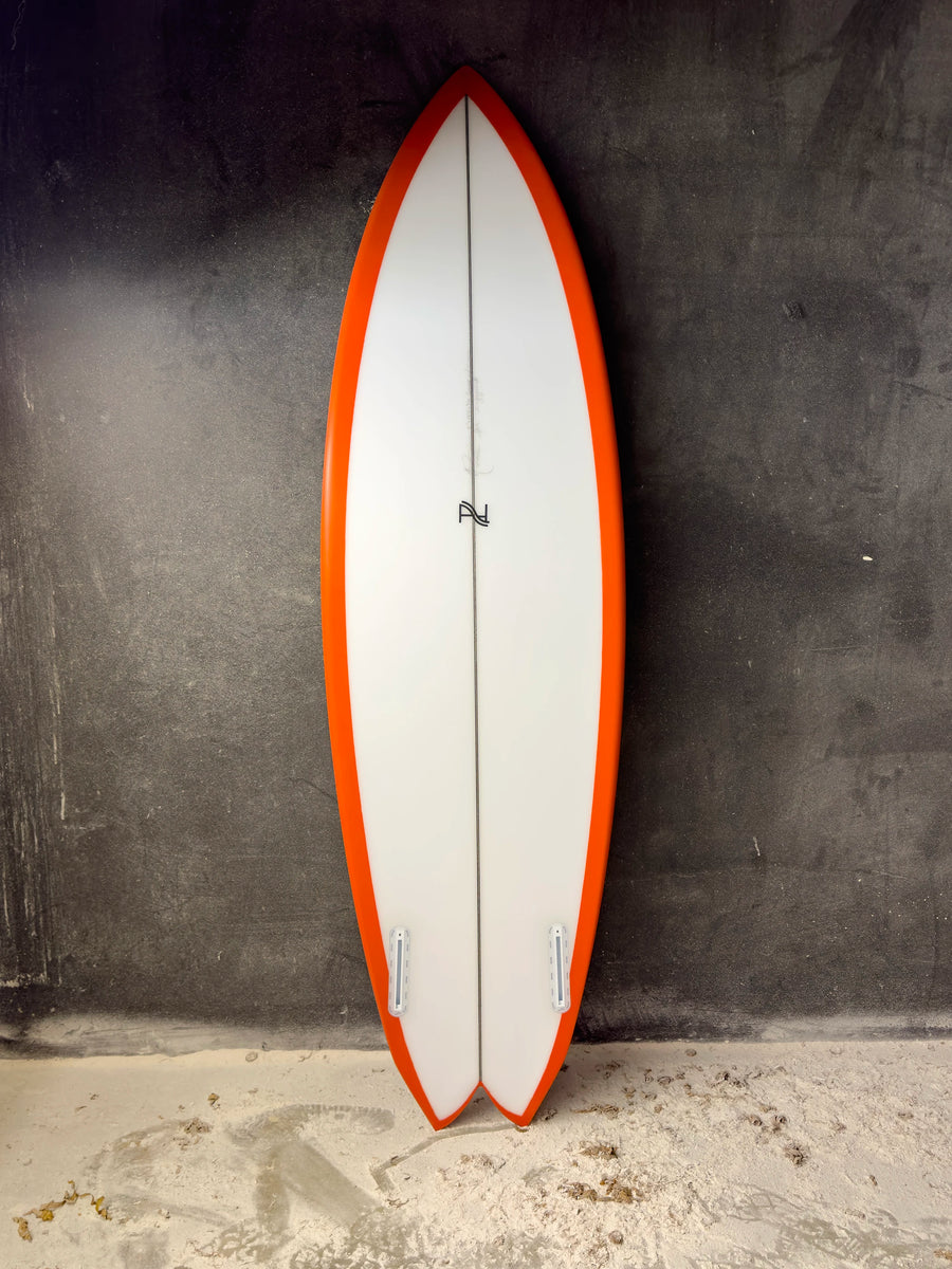 AH Vessels | 5'10” Twin Red Surfboard