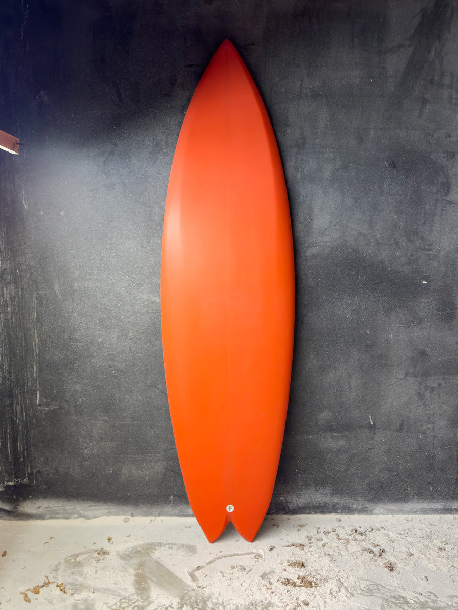 AH Vessels | 5'10” Twin Red Surfboard