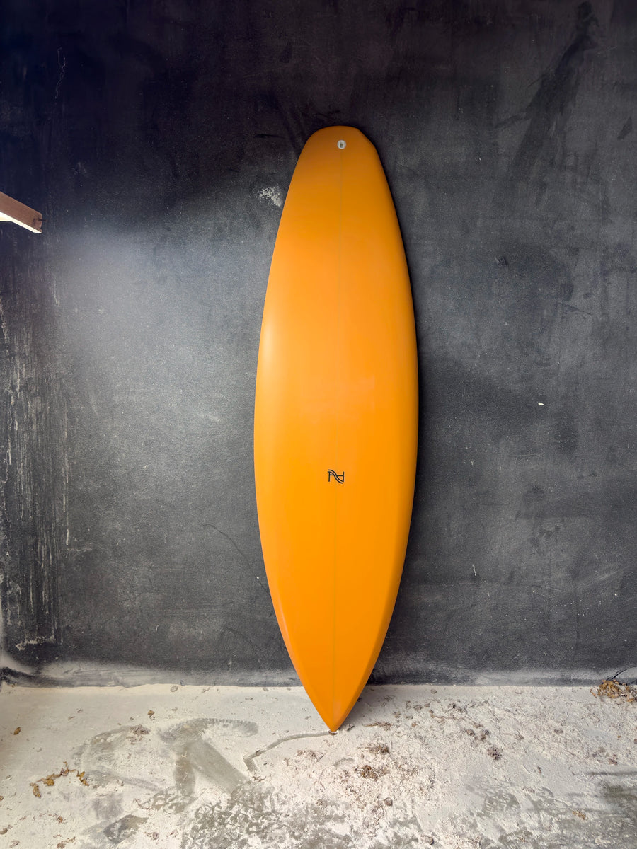 AH Vessels | 5’8” Fangorn Twin (Regular Foot) Orange Surfboard