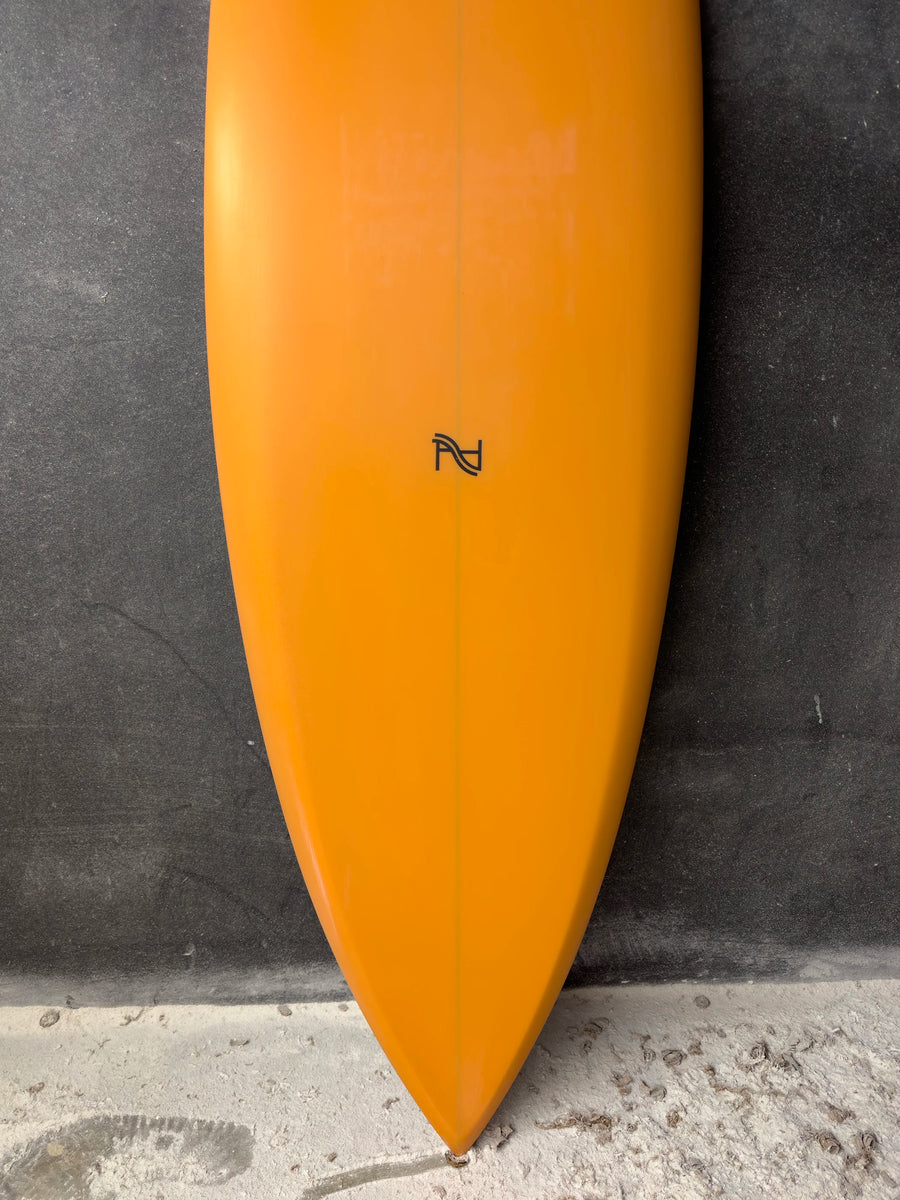 AH Vessels | 5’8” Fangorn Twin (Regular Foot) Orange Surfboard