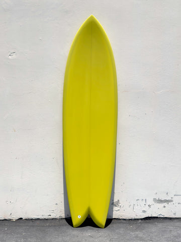 Deepest Reaches | 6’6” Mega Fish Solarium Yellow Surfboard - Surf Bored