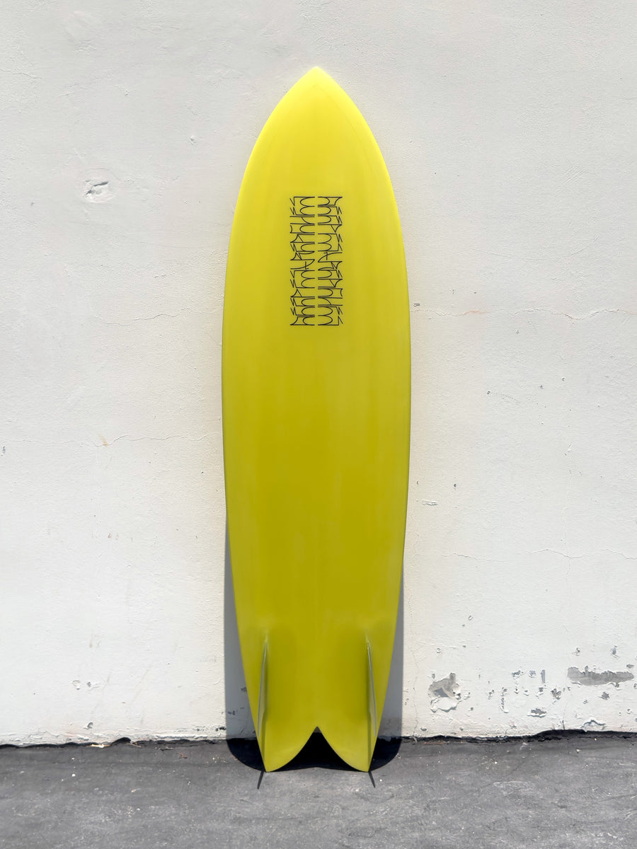 Deepest Reaches | 6’6” Mega Fish Solarium Yellow Surfboard - Surf Bored