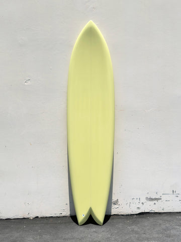 Deepest Reaches | 7’6” Mega Fish Yellow Surfboard - Surf Bored