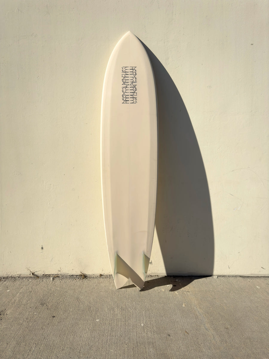 Deepest Reaches | 8’6” Mega Fish Eggshell Surfboard