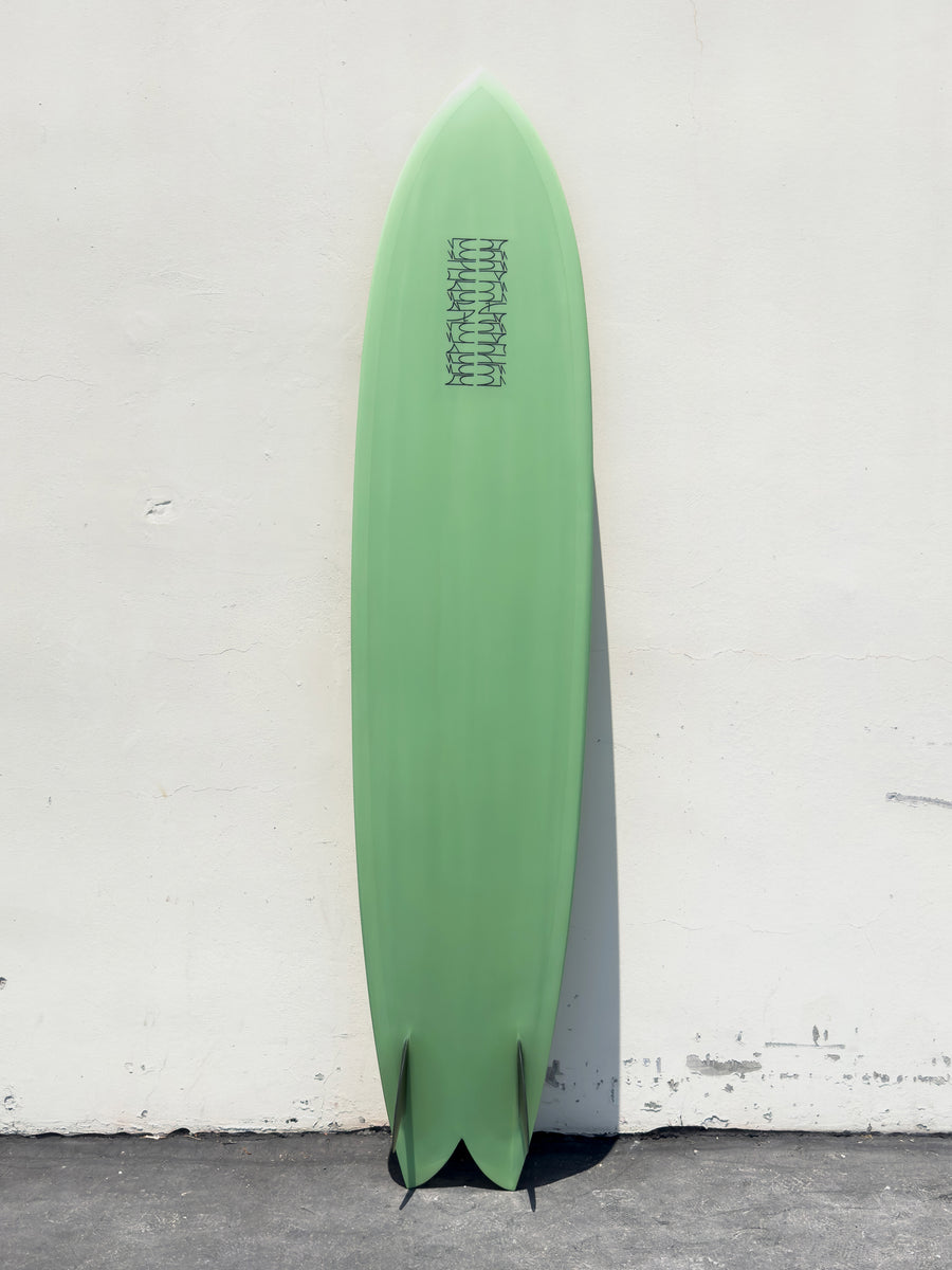 Deepest Reaches | 9'0” Mega Fish Moss Surfboard - Surf Bored