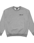 Block Logo Crew Sweatshirt - Heather Grey - Surf Bored