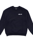 Block Logo Crew Sweatshirt - Navy - Surf Bored