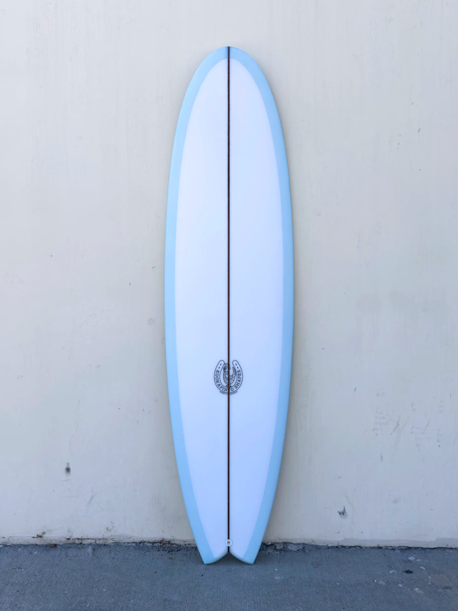 6'11" Fishy Noserider - Bottom Blue Tint Surfboard