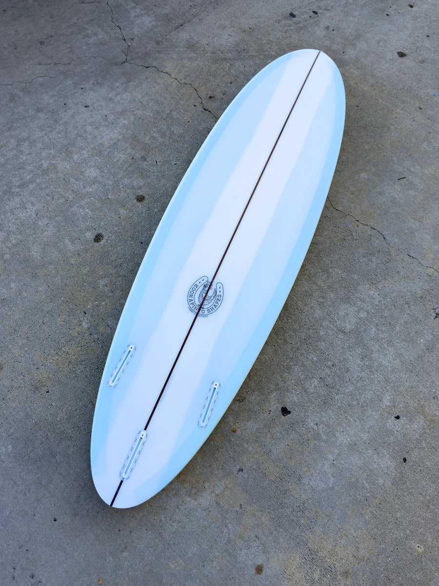 7'0" Thin Twin - Blue Resin Pull Surfboard