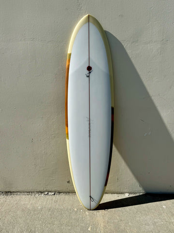 Petal to the Metal | 6’9” Emma Lee Egg Abstract Surfboard - Surf Bored