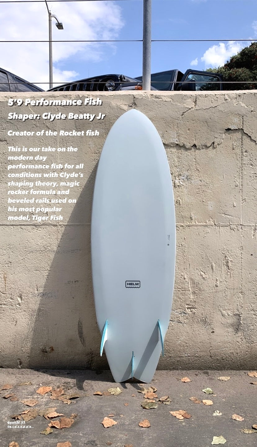 PERFORMANCE FISH - SLATE SOFT TOP SURFBOARD