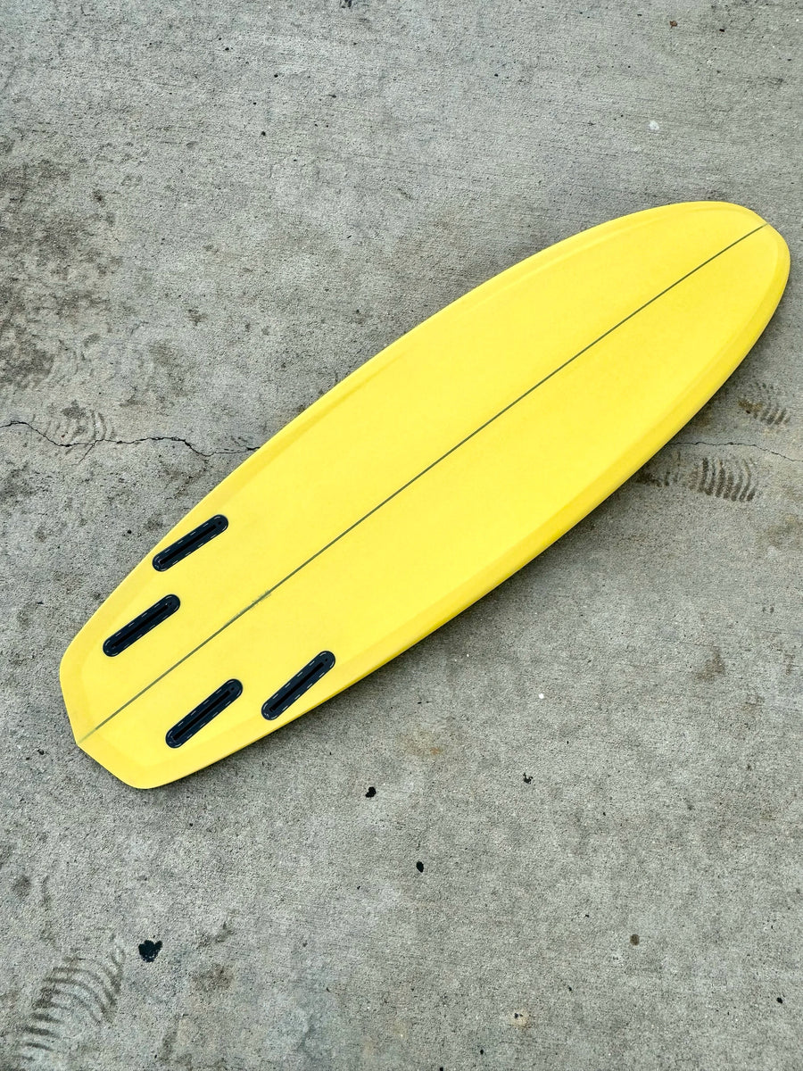 STPNK | 5’10” CBM Quad Butter Yellow Surfboard - Surf Bored