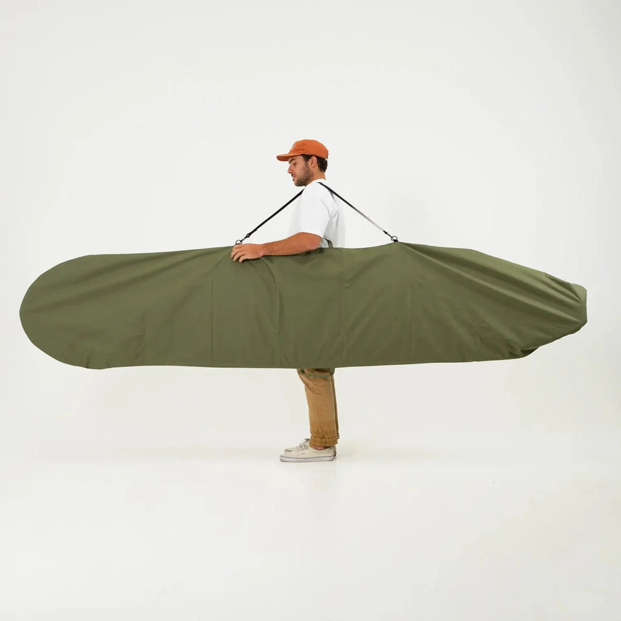 Olive Drab Canvas Surfboard Bag - Surf Bored