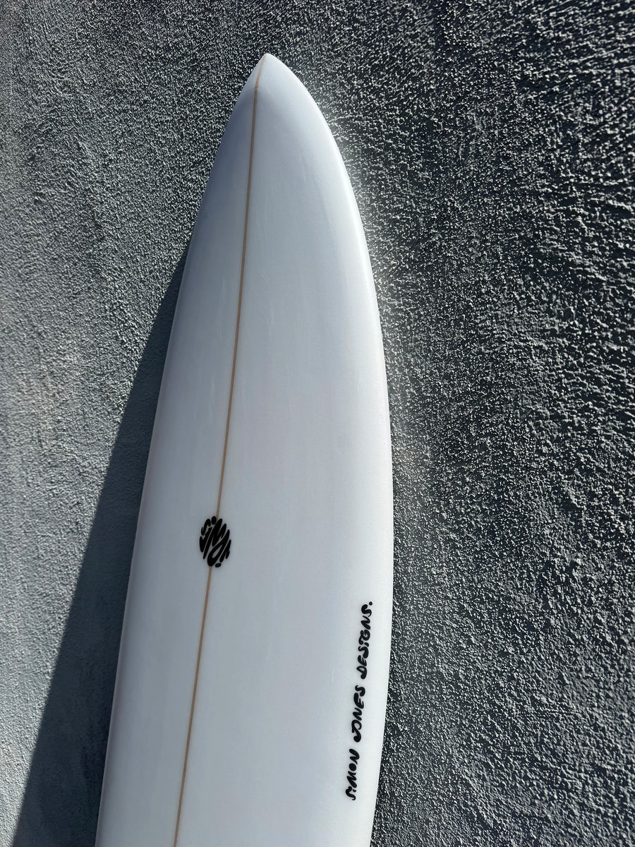 Simon Jones Designs | 6’2” Tracks Twinny Clear Surfboard