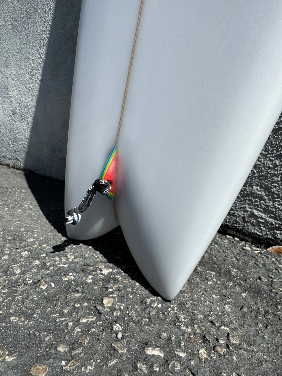 Simon Jones Designs | 6’2” Tracks Twinny Clear Surfboard