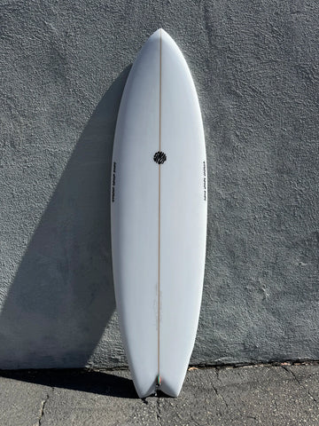 Simon Jones Designs | 6’2” Tracks Twinny Clear Surfboard