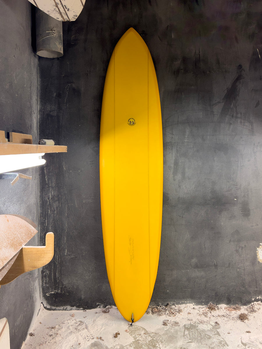 Simon Jones Designs | 7’10” Twin Pin Mustard Surfboard