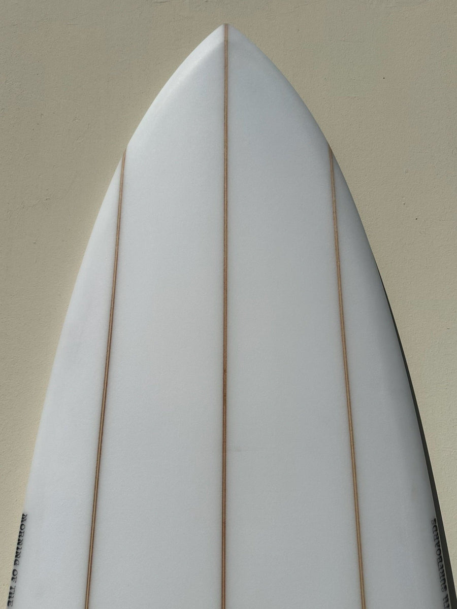 Simon Jones Designs | 6’8” Fiji Triple Stringer Clear Surfboard