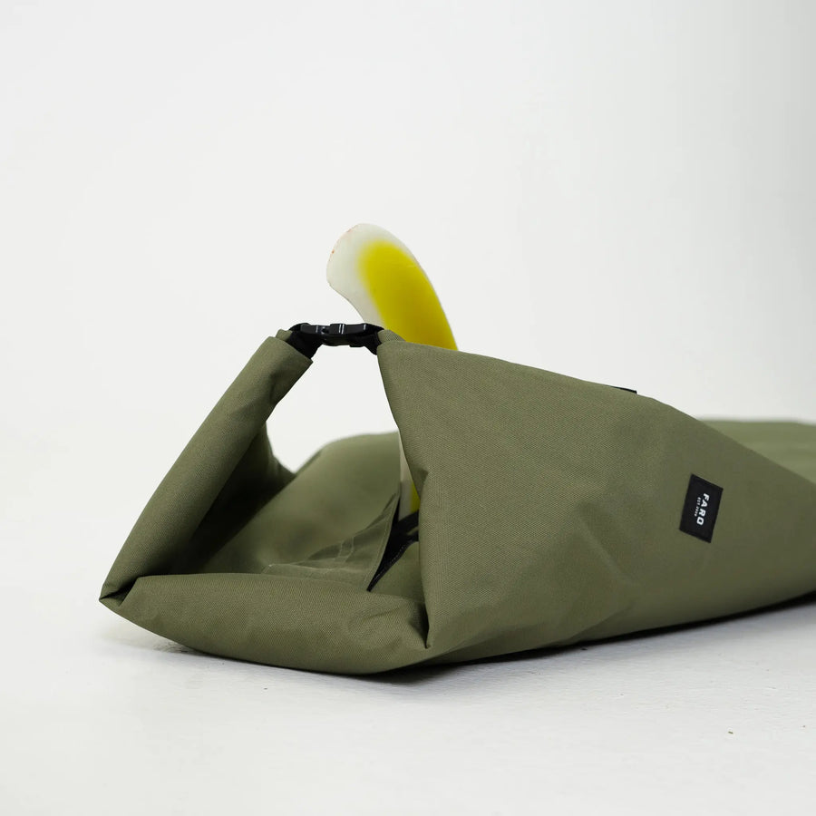 Olive Drab Canvas Surfboard Bag - Surf Bored