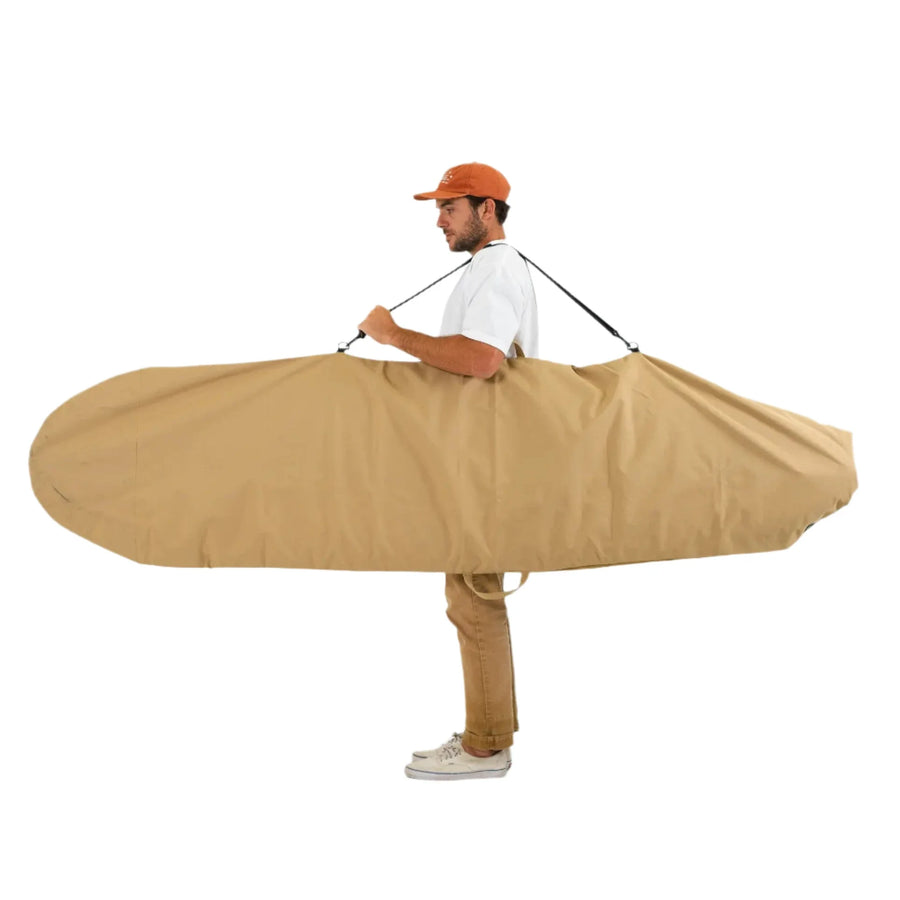 Harbor Tan Canvas Surfboard Bag