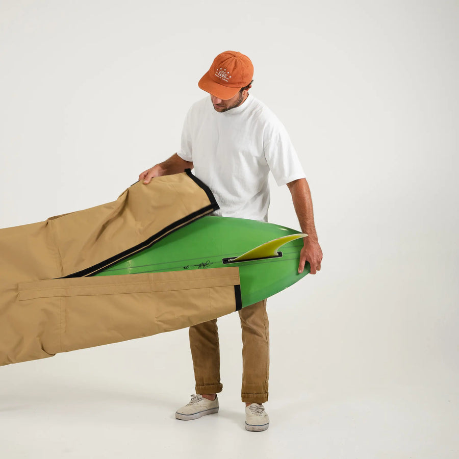 Harbor Tan Canvas Surfboard Bag