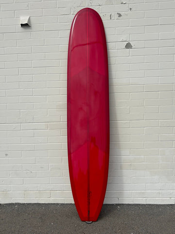 Woodin Surfboards | 9’6”  Free Ride Red Rose Longboard