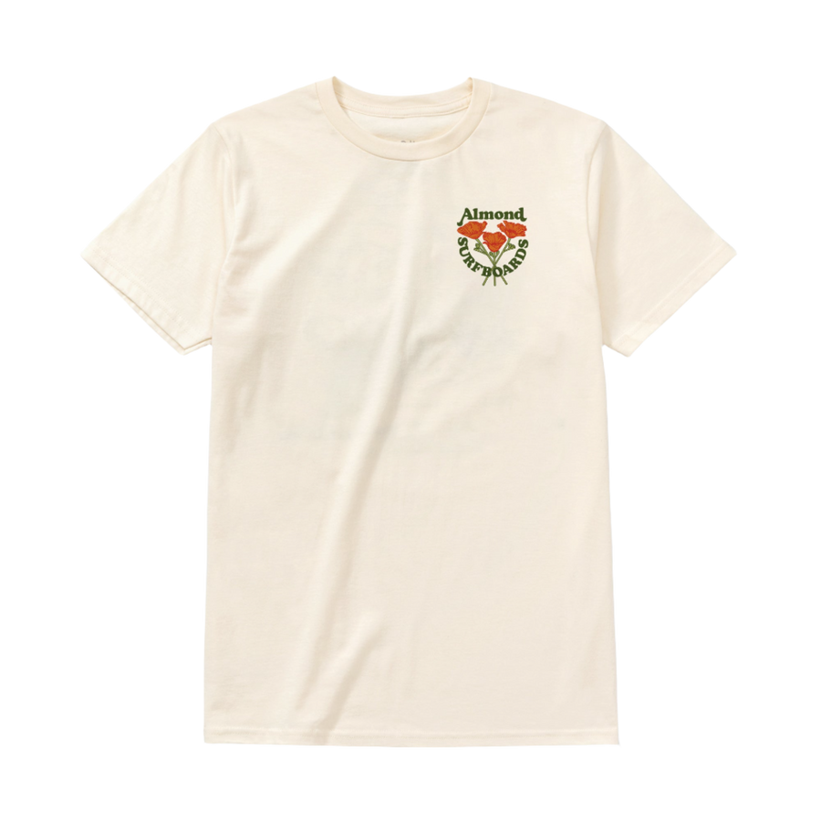 CA Poppy Tee | Natural - Surf Bored