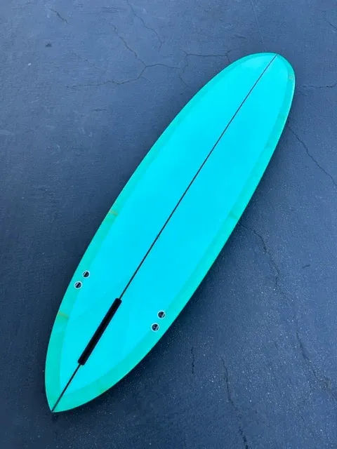 LOVE MACHINE | 8'6 LIZZY | GREEN ABSTRACT SURFBOARD - Surf Bored