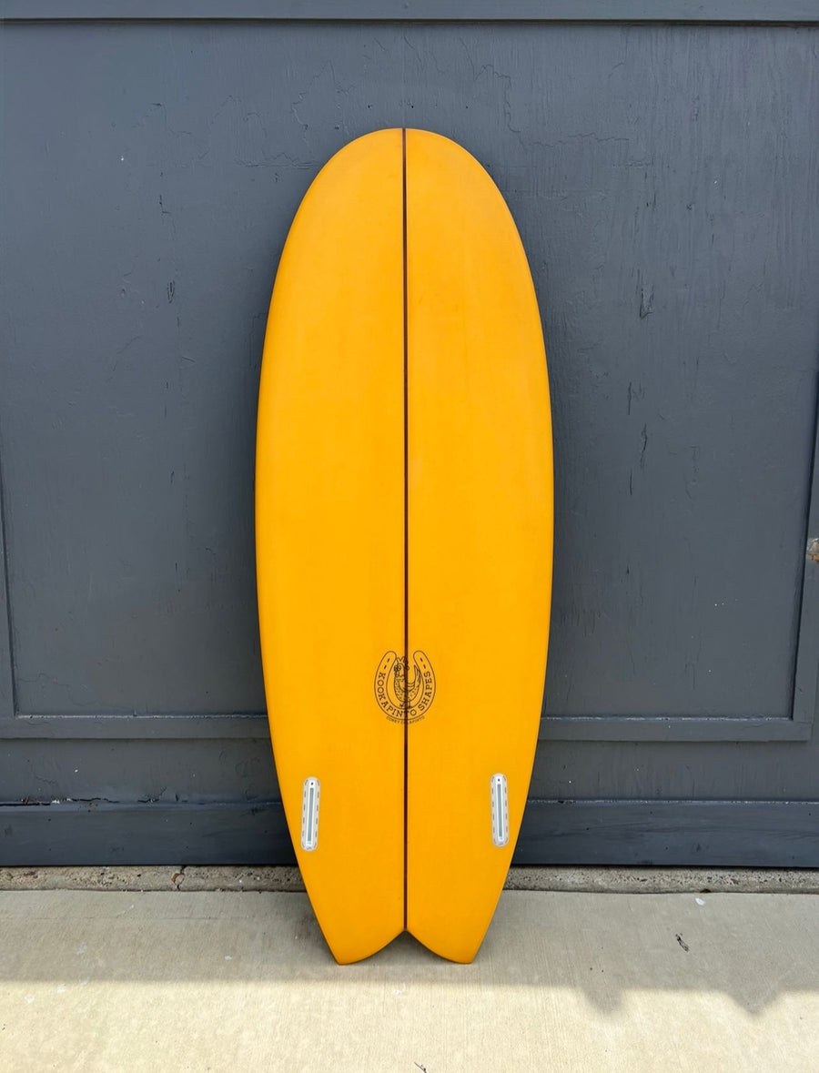 Kookapinto Shapes | 5'6" Thick Twin Fish - Orange - Surf Bored