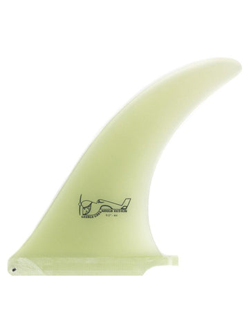 True Ames | 7” Greenough 4A Single Fin Clear - Surf Bored