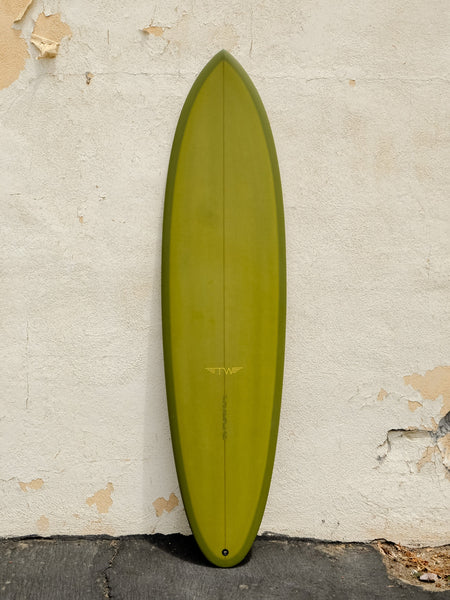 Tyler Warren | Twin Pin 7’0” Olive Green Surfboard